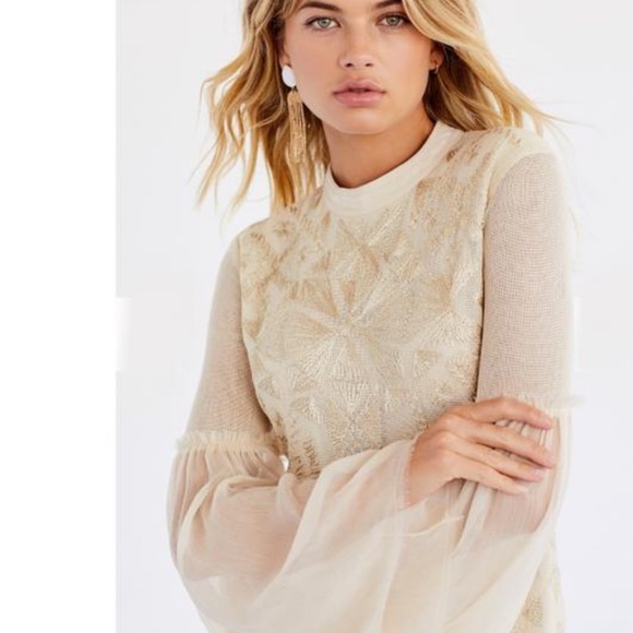 Free people embroidered mini dress - Picture 4 of 6